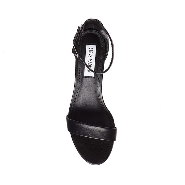 Steve Madden Irenee Block Heel sandal in black leather