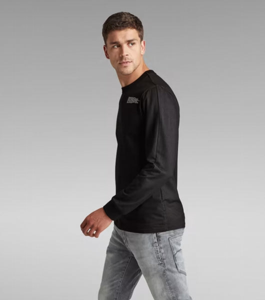 G-STAR Text Tweeter l\s - Dk Black