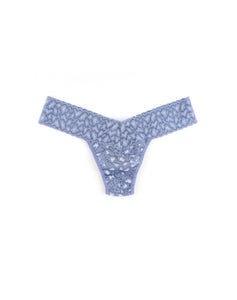 hanky panky low rise thong in cross dyed leopard in stonewash