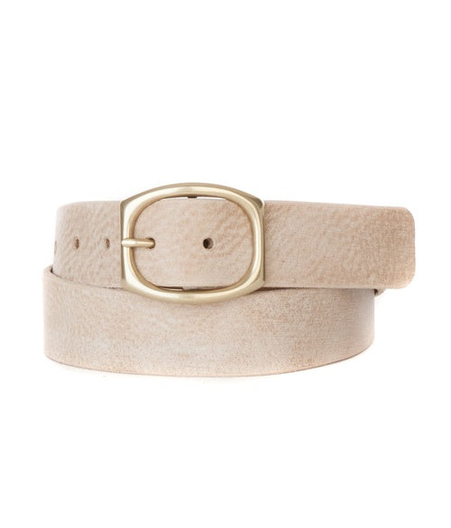 Brave Pacifica Leather belt in Bone Gump