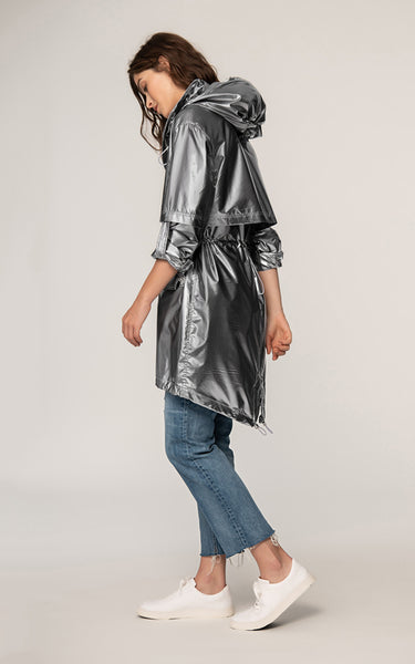 Soia & Kyo Desiree Long Rainwear Coat with Hood