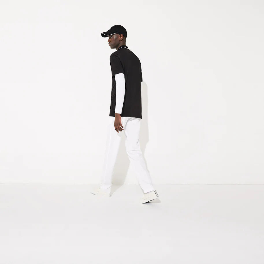 Lacoste SPORT Superdry Stretch Polo - Black/White