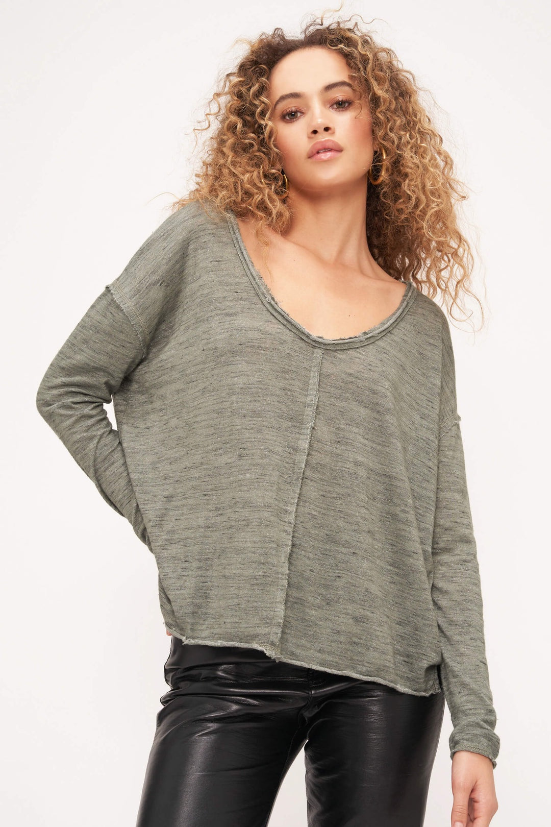 Project Social T Get Up & Go Long Sleeve in Willow Ash
