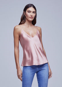 L'AGENCE Lexi Solid Camisole in Rose Tan