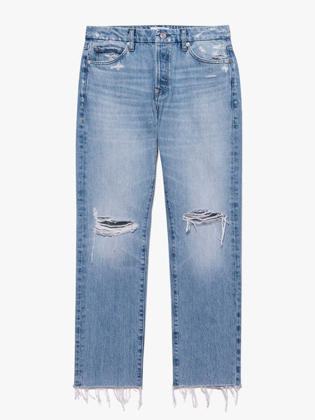 FRAME Le Slouch jean in Rossum 2 Year Rips