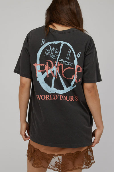 DayDreamer Prince World Tour 1987 Tee in Pigment Black