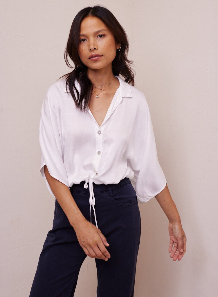 bella dahl tie front button down