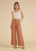 Mink Pink Dylan Wide Leg Pants in Amber