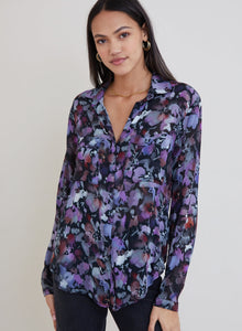 Bella Dahl Hipster Shirt in Evening Floral Print