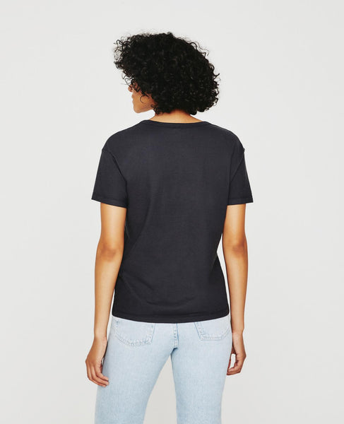 AG Jagger Relaxed U-Neck T-Shirt in Ink Stone