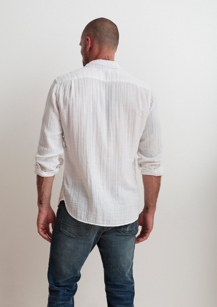 Velvet Men's Elton02 Woven Shirt - White