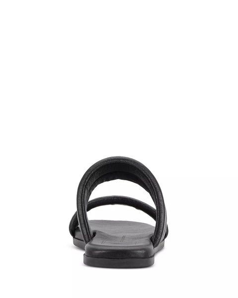 Dolce Vita Adore Italian made Low Slide in black leather