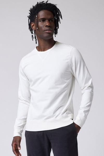 Good Man Brand Flex Pro Jersey Crew Sweatshirt - Natural