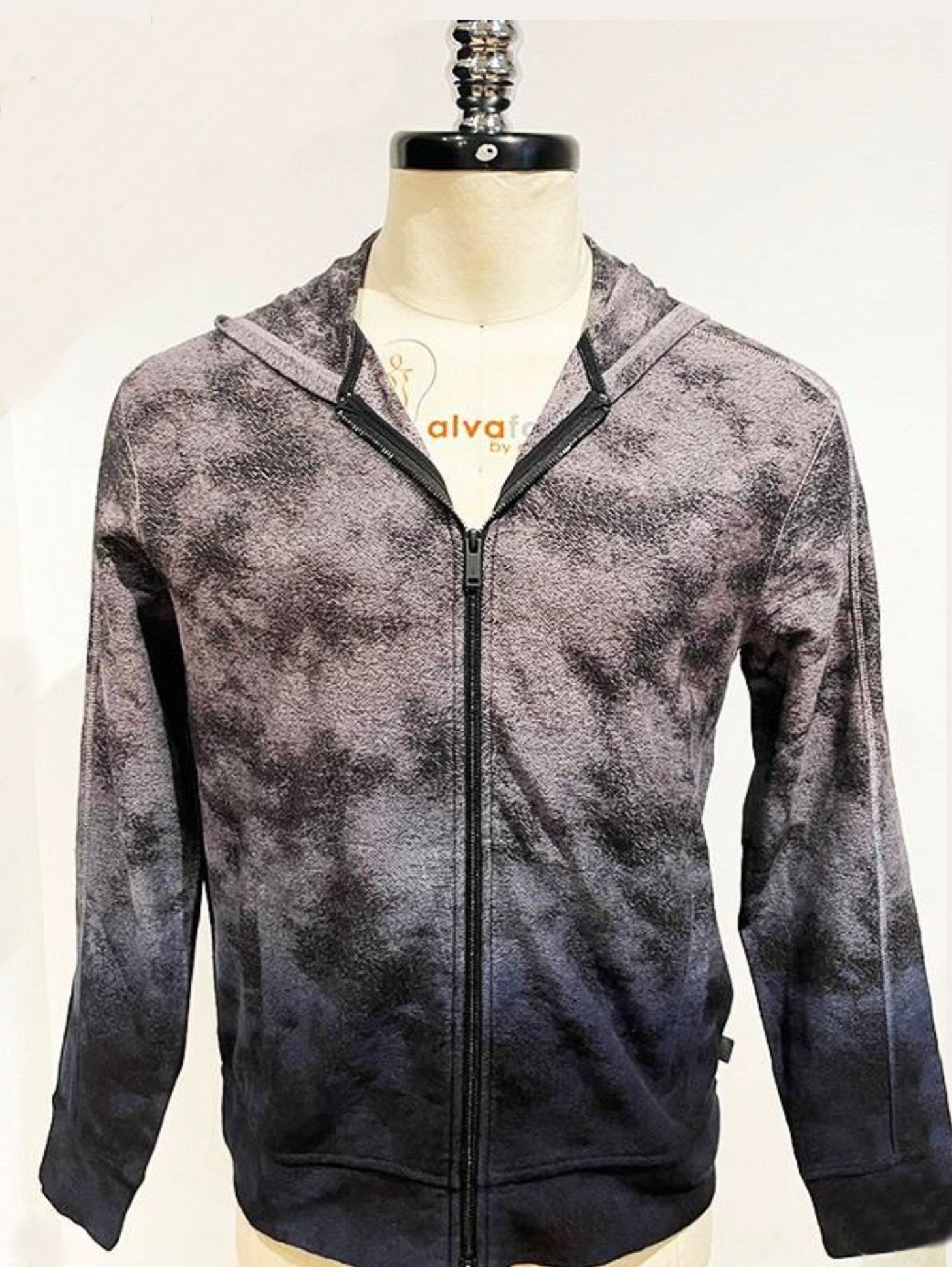 John Varvatos Antone Full Zip Hoody - Ink Blue