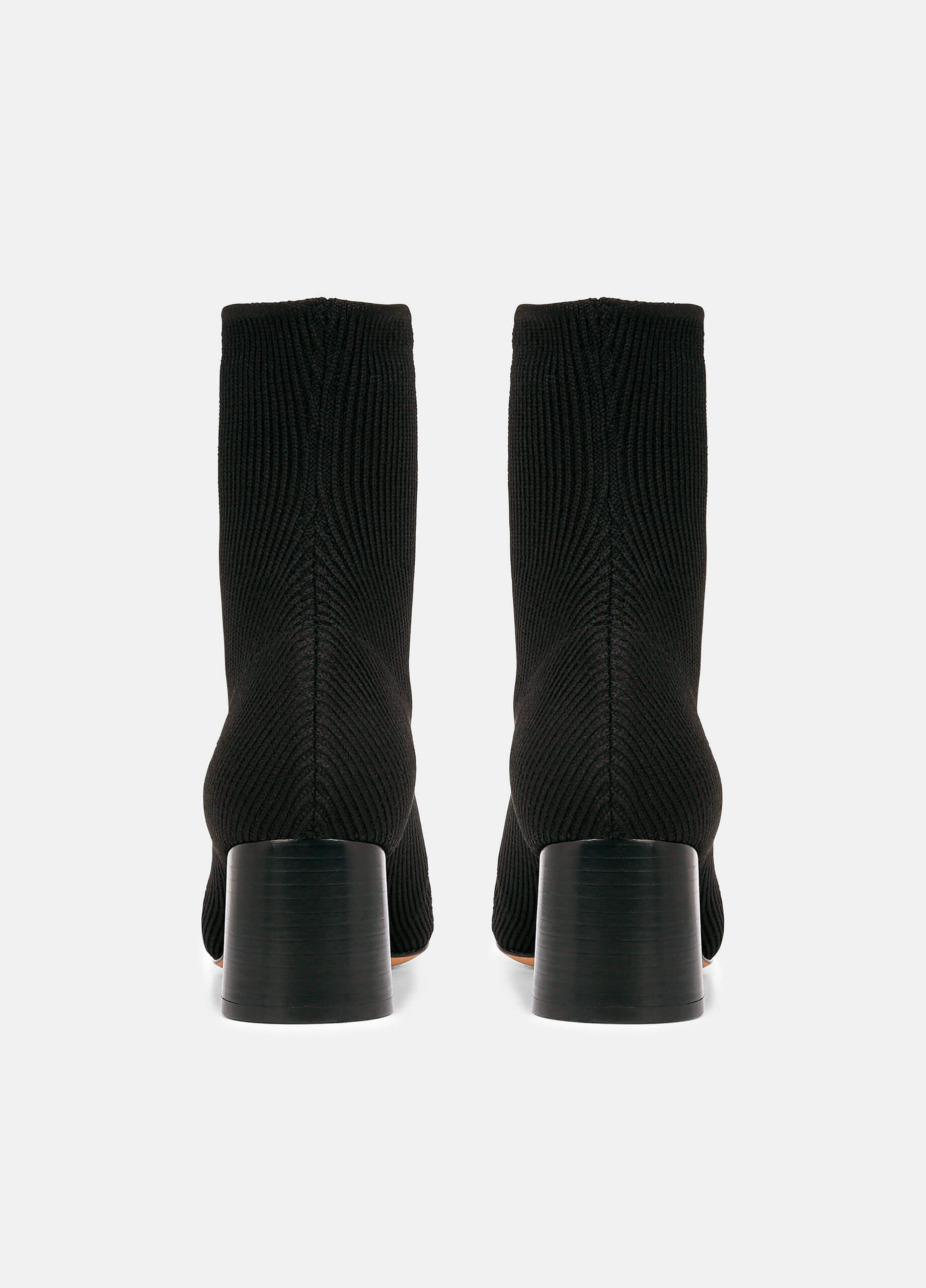 Vince Tasha Knit Ankle Boot - Black