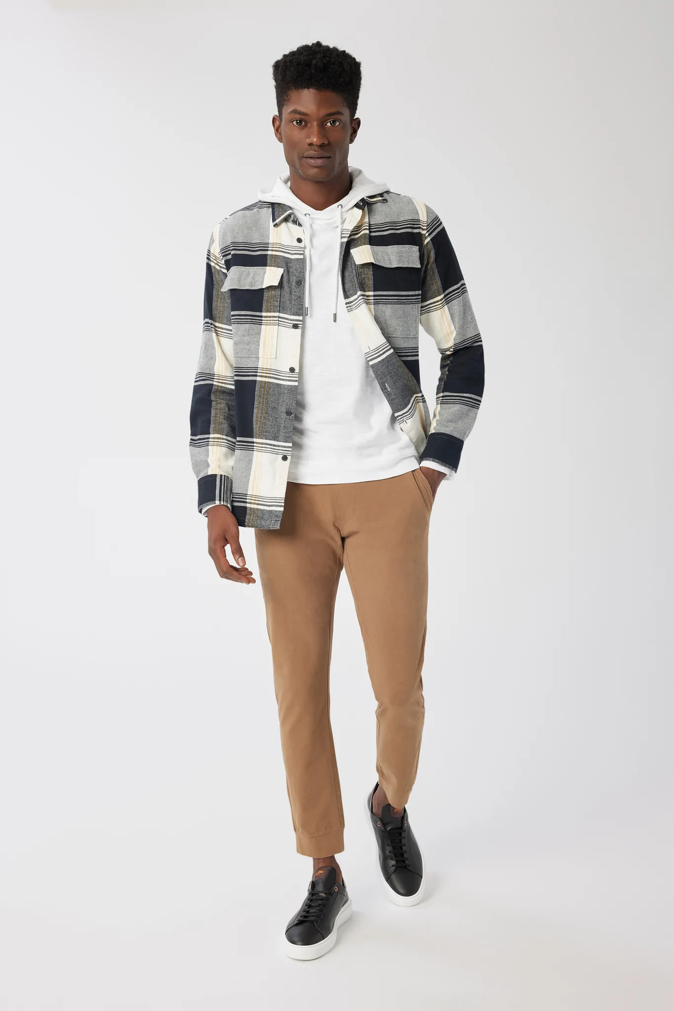 Good Man Brand LS Hoodie Soft Slub - White