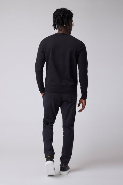 Good Man Brand Flex Pro Jersey Crew Sweatshirt - Black
