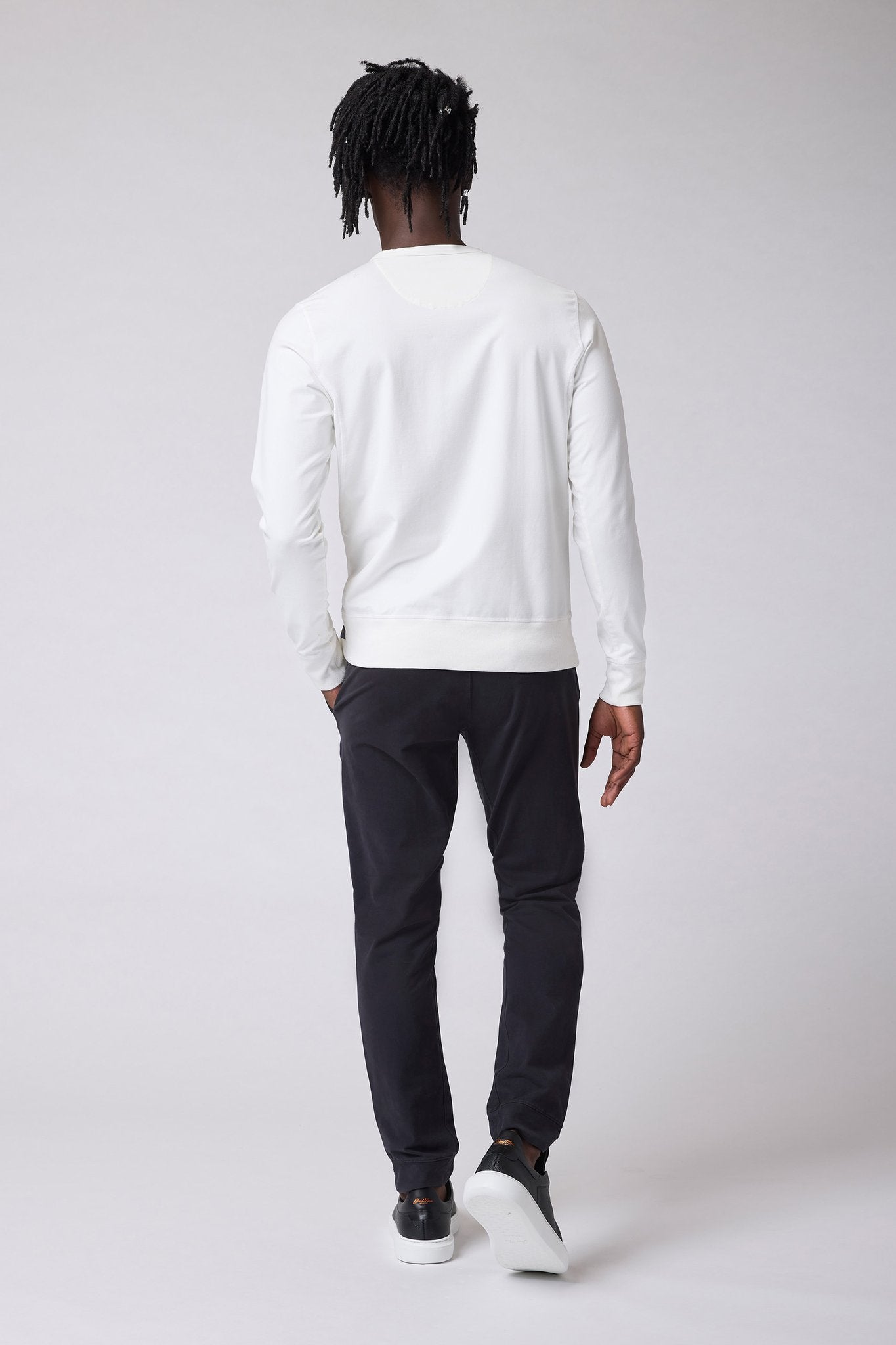 Good Man Brand Flex Pro Jersey Crew Sweatshirt - Natural