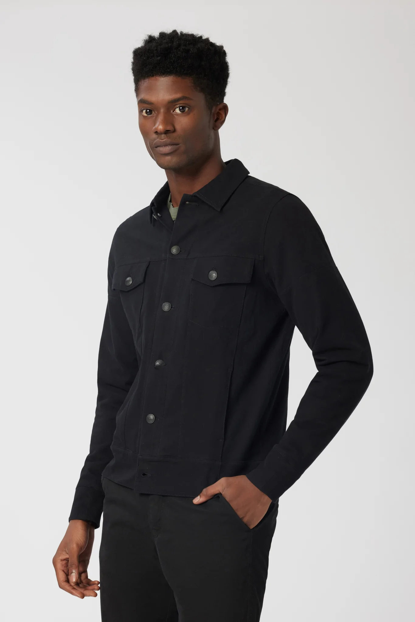 Good Man Brand Flex Pro Jersey Jean Jacket - Black