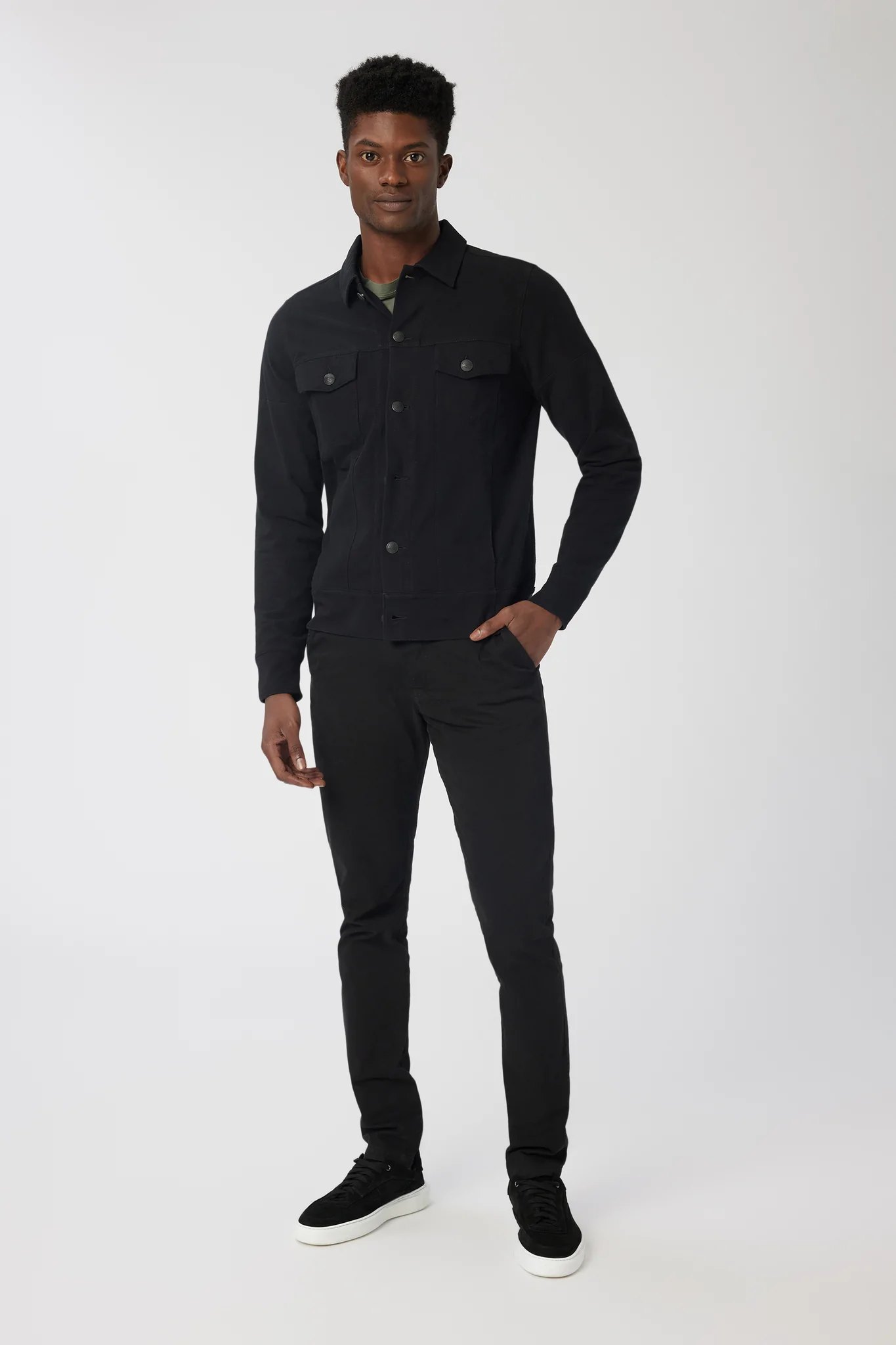 Good Man Brand Flex Pro Jersey Jean Jacket - Black
