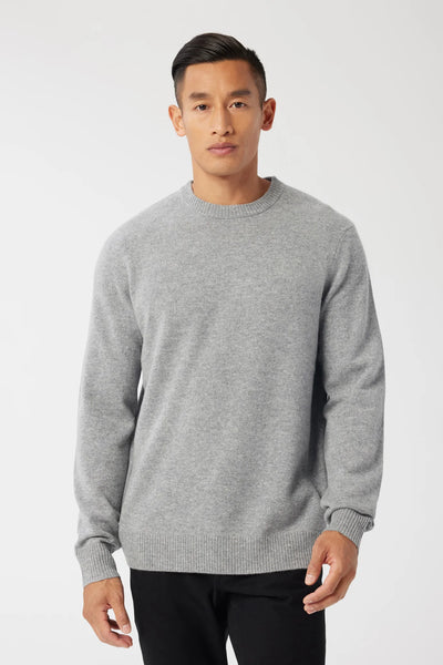 Good Man Brand Cashmere Crew Sweater - Heather Grey