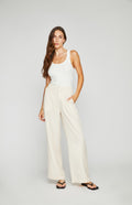 Gentle Fawn Sabine Wide Leg Pant in Bone
