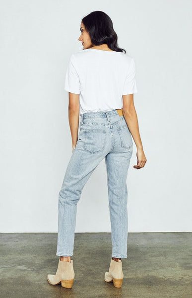 Gentle Fawn Lewis Rayon Jersey V-Neck S/S Tee - White