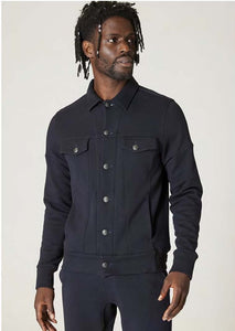 Good Man Brand Athletic French Terry Jean Jacket - Black
