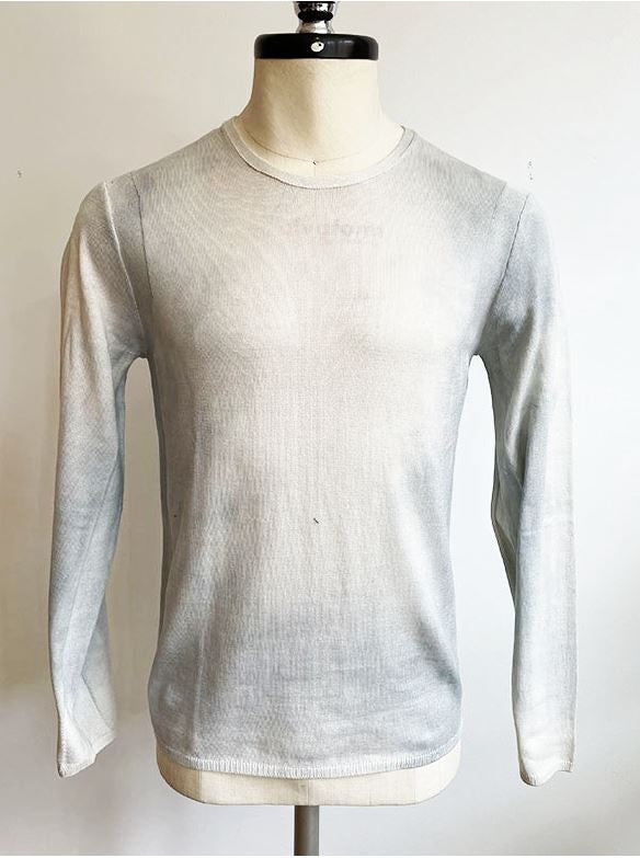 John Varvatos Hays Crew Neck Sweater - Reflection Grey
