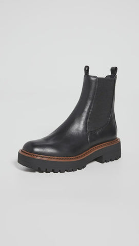 Sam Edelman Laguna Chelsea lug sole boot black leather