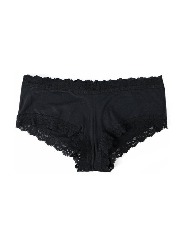 hanky panky boyshort in supima cotton in Black