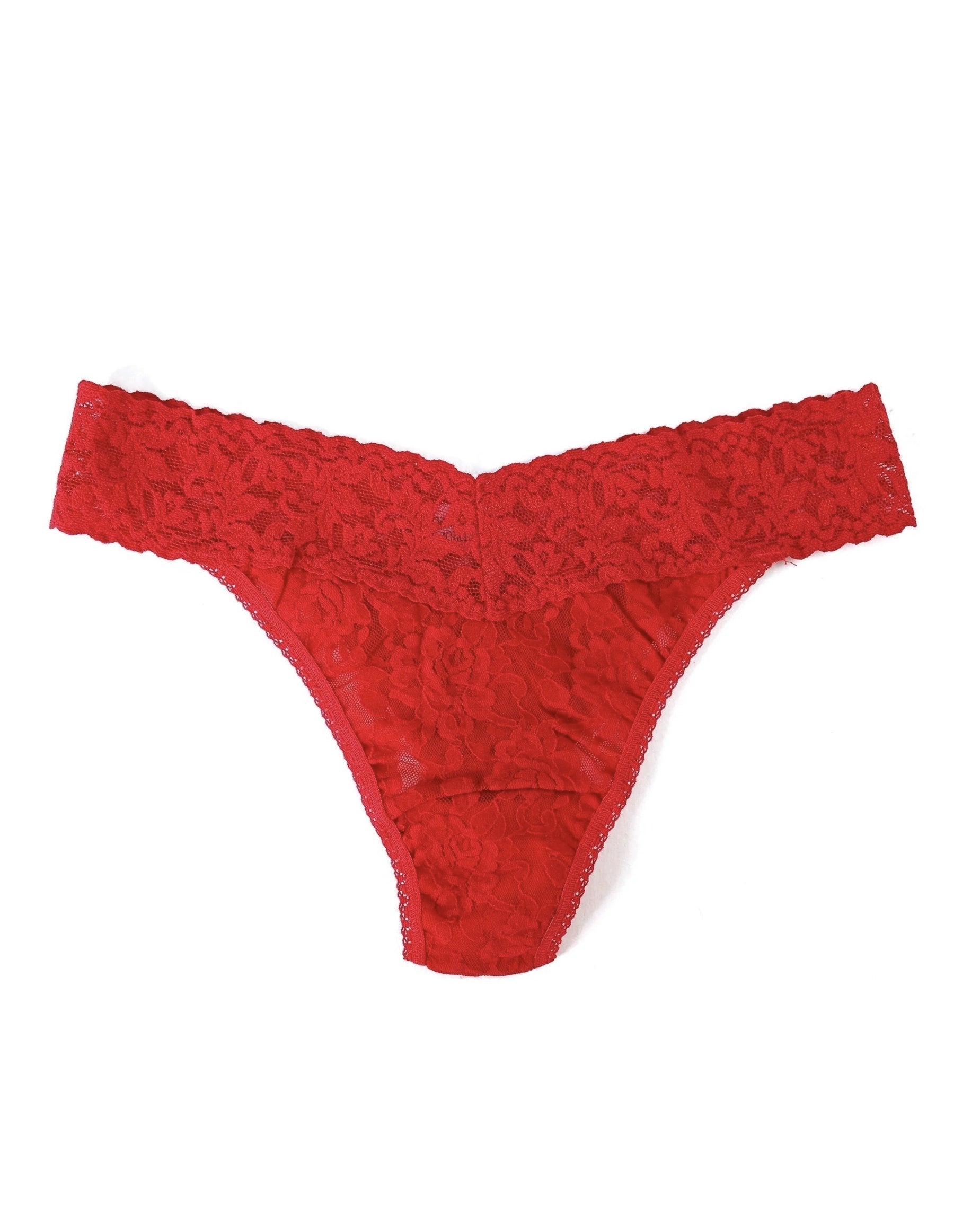 hanky panky original rise thong in Red