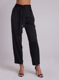 bella dahl easy pleated trousers in black