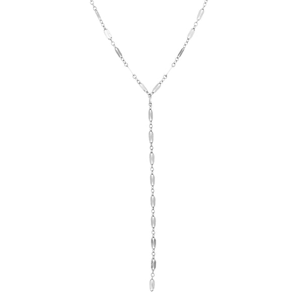 LOLO 20-21" Delicate Lariat Sterling Silver Necklace