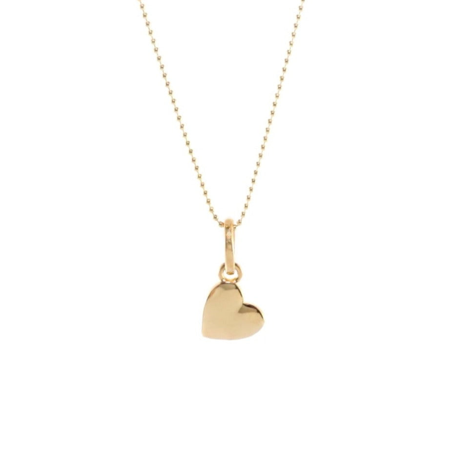 LOLO Heart 18K Gold Pendant and 18" Gold Fill Chain