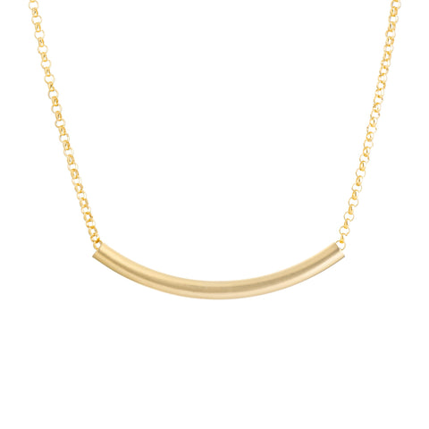 LOLO Tube 18K Gold Filled 18" Necklace