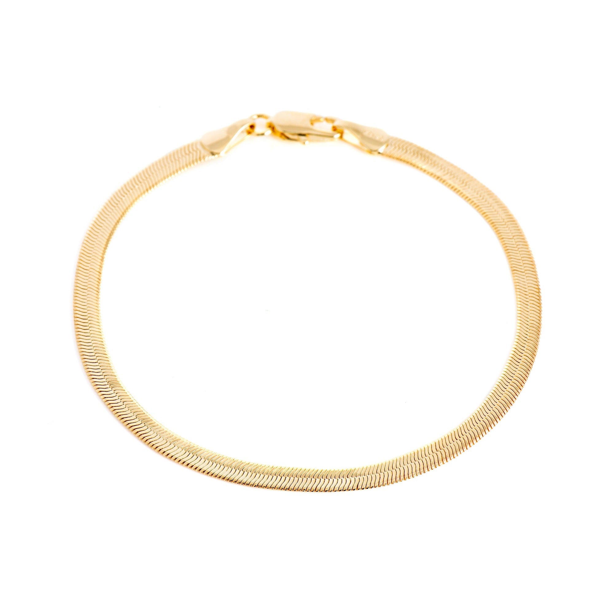 LOLO Herringbone 18K Gold Fill Bracelet