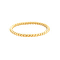 LOLO Twisted Stacking Ring in 18K Gold Vermeil