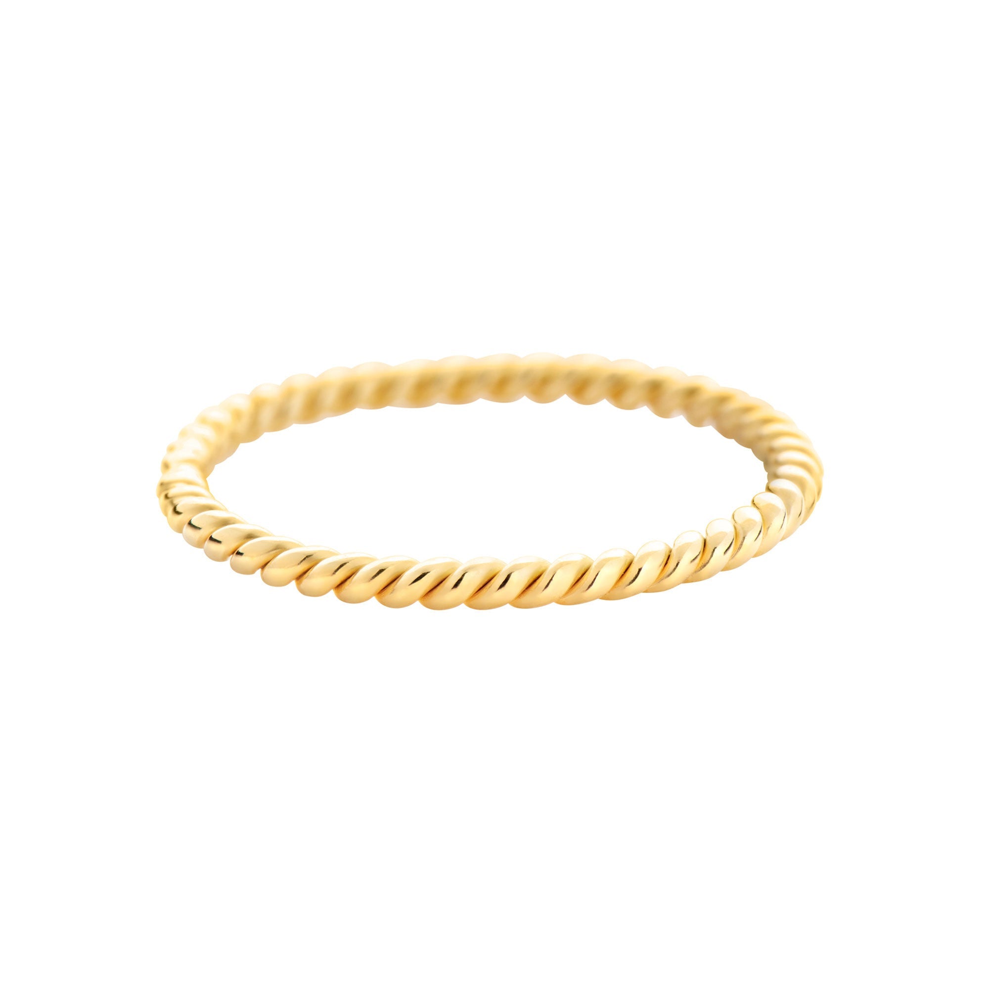 LOLO Twisted Stacking Ring in 18K Gold Vermeil