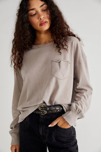 Free People Fade Into You long Sleeve in Etherea