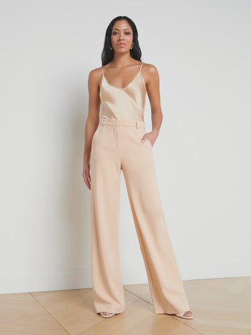 L'AGENCE Lexi Camisole in toasted almond