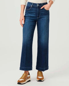 Paige Anessa wide leg crop stretch jean in Foreign Film