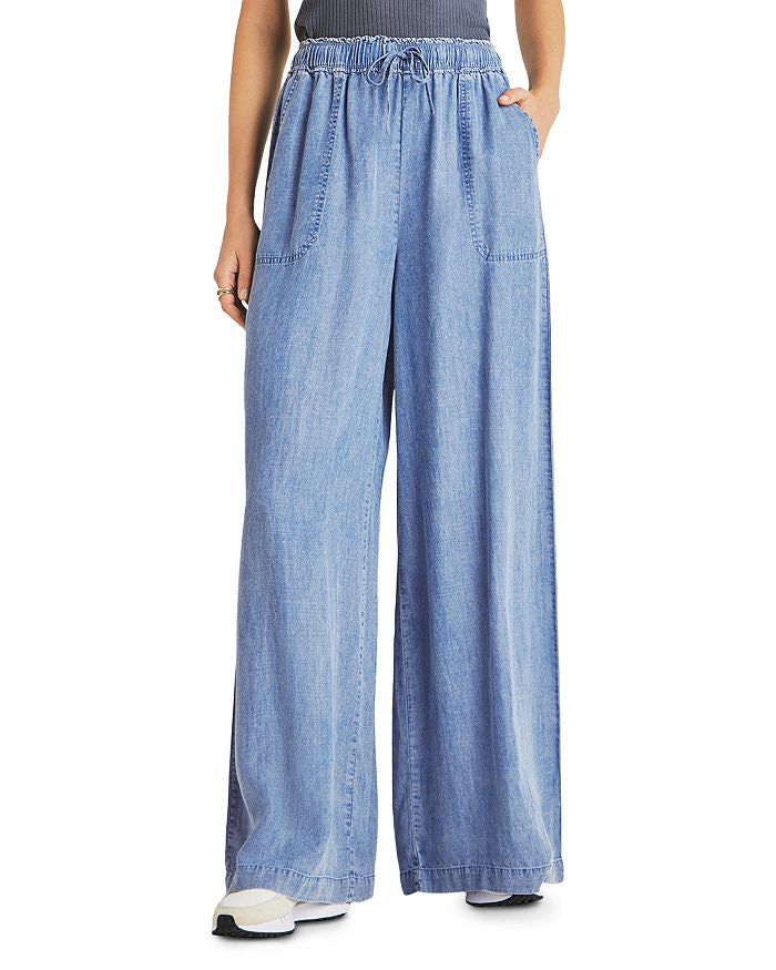 Splendid Evelina Indigo Lyocell wide pant in Indigo