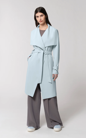 Soia & Kyo Olivia Relaxed Drapy Trench in Breeze