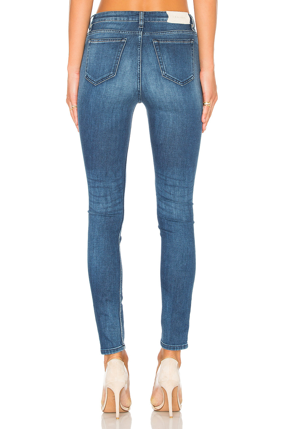 IRO Nevada Skinny Destroyed Jean - Blue Denim