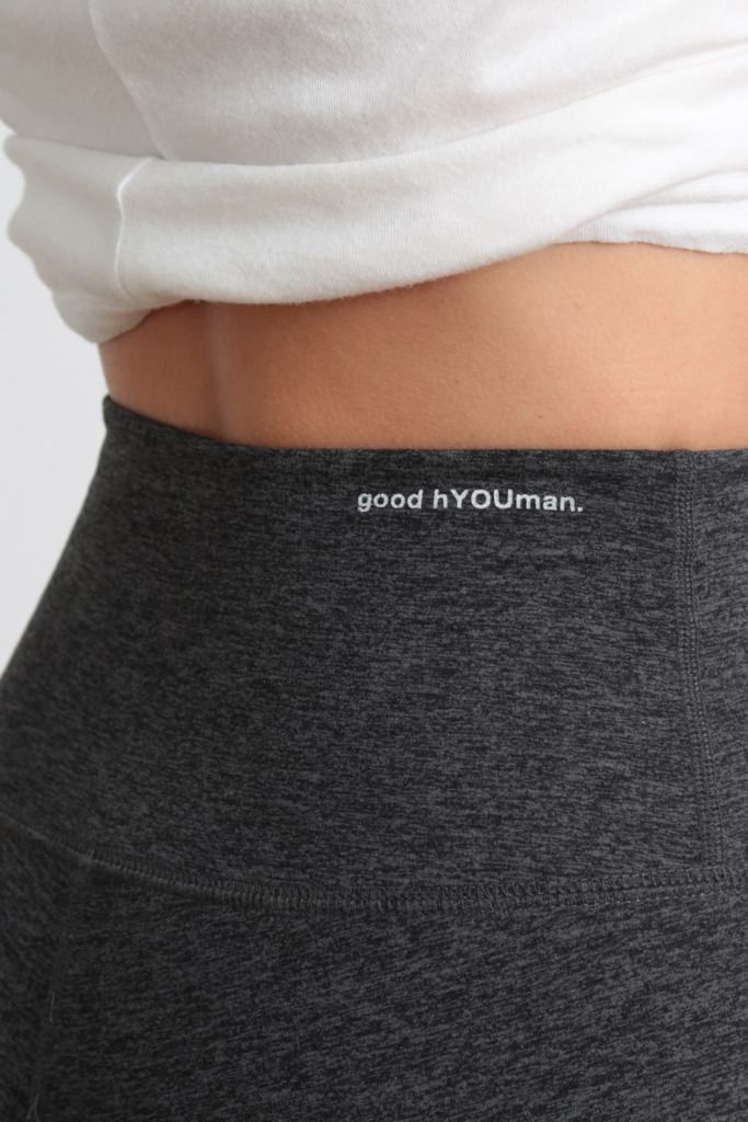 goodhYOUman Jaelynn high-waist athletic legging in charcoal