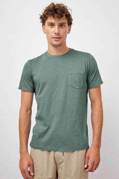 Rails Men's Johnny S/S Pocket T-shirt - Algae