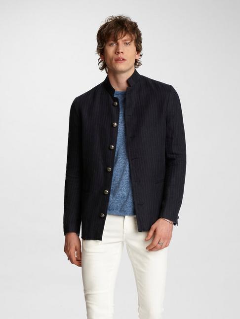John Varvatos WILLY WASHED INDIGO PINSTRIPE JACKET Dark Navy