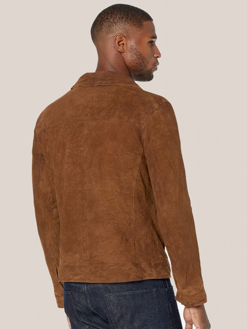 John Varvatos JAY Blouson Leather Jacket - Light Ghurka