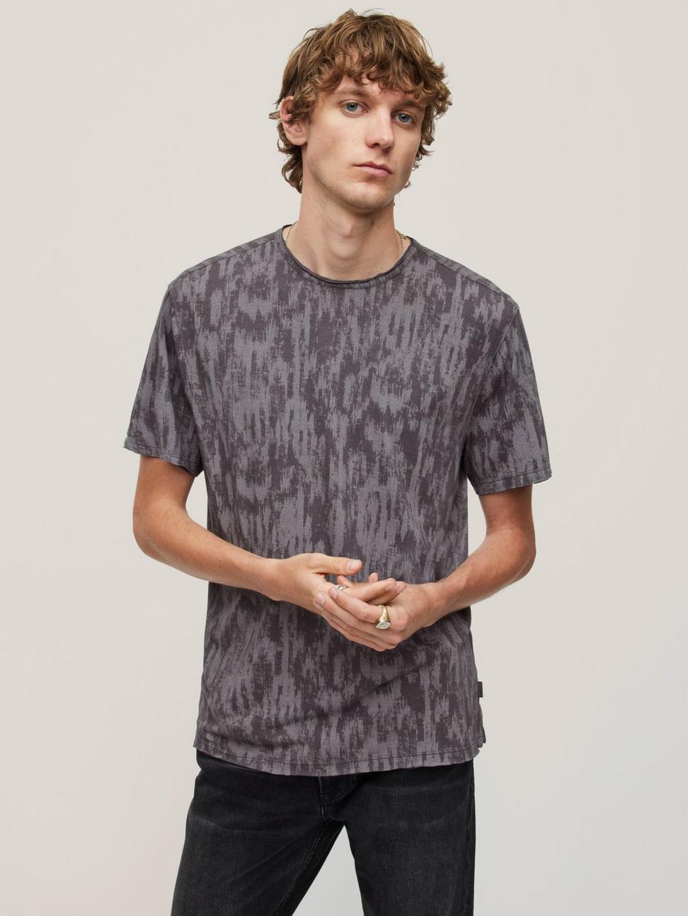 John Varvatos Ramsey SS Burnout Crew - Coal